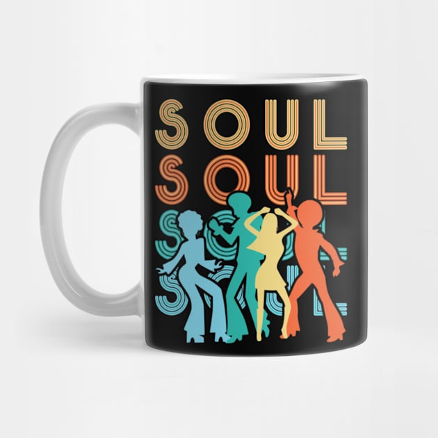 Soul Dancers Dancing Music 1970s 70s Retro Pop Culture by Sassee Designs